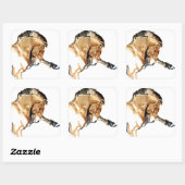 Sticker Carré Stallion (Feuille)