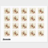 Sticker Carré Stallion arabe (Feuille)