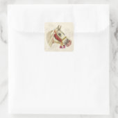 Sticker Carré Stallion arabe (Sac)