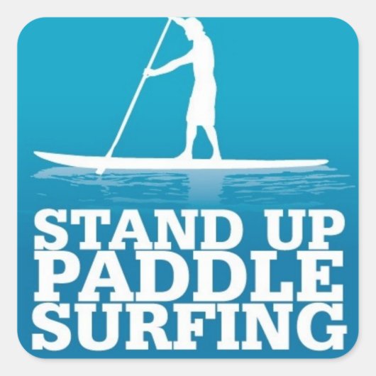 Sticker Carré stand up paddle (Devant)