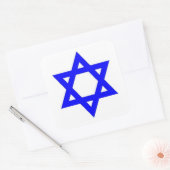 STICKER CARRÉ STAR DE DAVID (Enveloppe)
