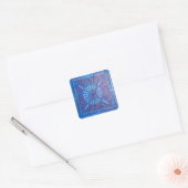 Sticker Carré STAR DU MATIN, bleu, violet (Enveloppe)