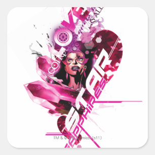 Sticker Carré Star Sapphire Graphisme 8