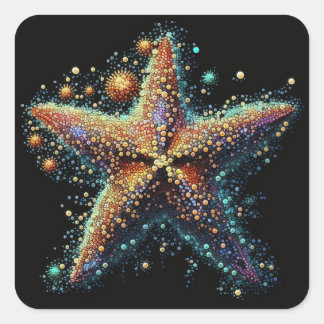 Sticker Carré Starfish