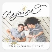 Sticker Carré Starred Rejoice | Photo de vacances (Devant)