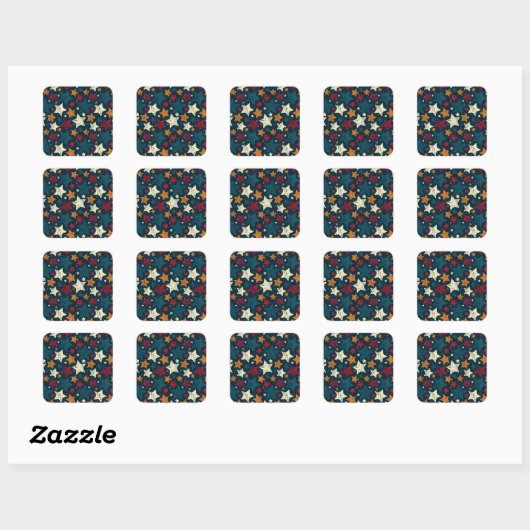 Sticker Carré Starry Night Chaos (Feuille)