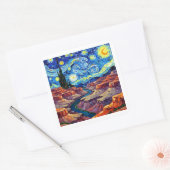 Sticker Carré Starry Night Grand Canyon Arizona (Enveloppe)