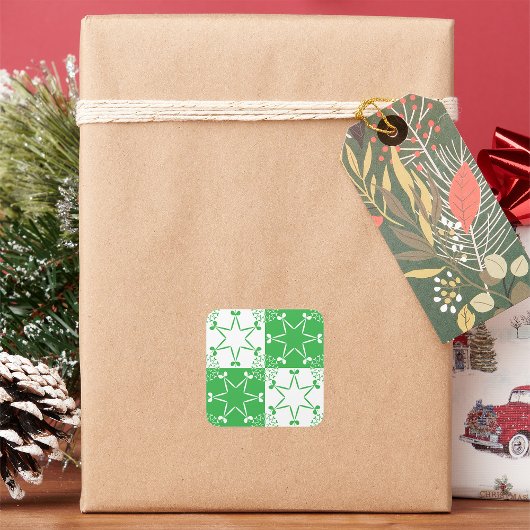 Sticker Carré Stars irlandais