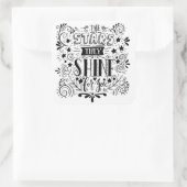 Sticker Carré Stars They Shine For You (Sac)