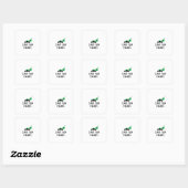 Sticker Carré Start your Engines (Feuille)