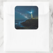 Sticker Carré Station Luminaire De Pigeon Point, Ca (Sac)