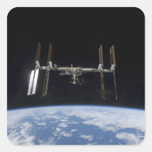 Sticker Carré Station spatiale internationale 9