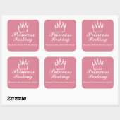 Sticker Carré Stationnement de princesse (Feuille)