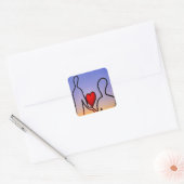 Sticker Carré statue d'amour (Enveloppe)