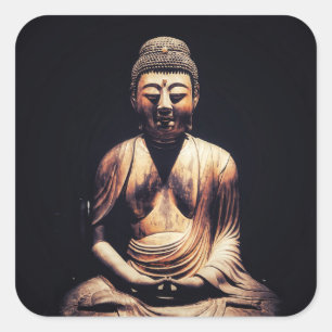 Sticker Carré Statue de Bouddha