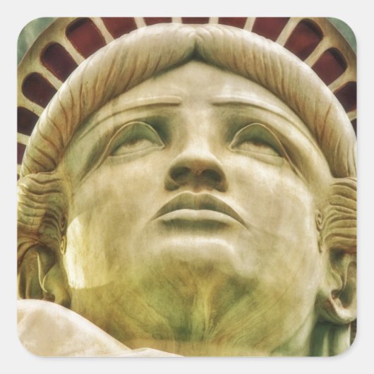 Sticker Carré Statue de la Liberté (Devant)