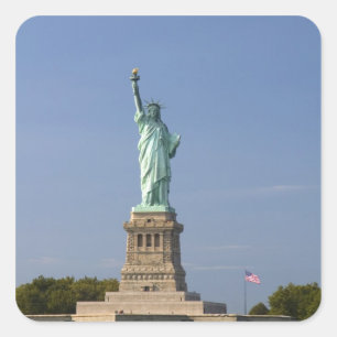 Sticker Carré Statue de la Liberté sur l'île de Liberty à New