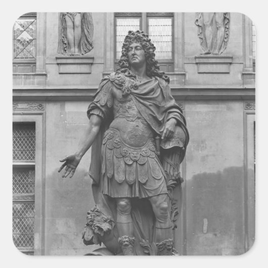 Sticker Carré Statue de Louis XIV (Devant)