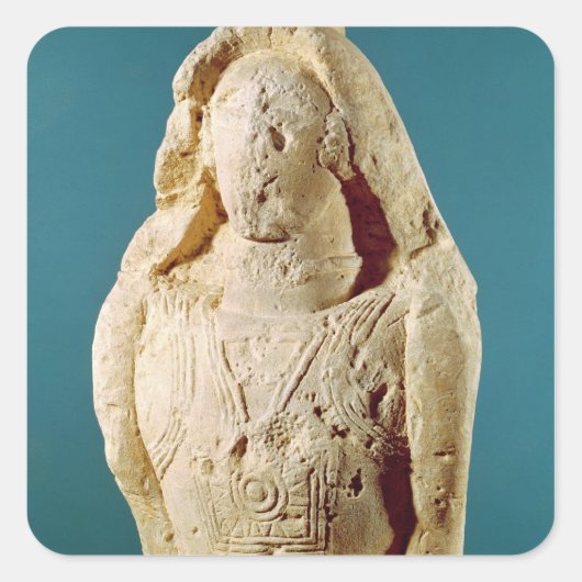 Sticker Carré Statue d'un guerrier (Devant)