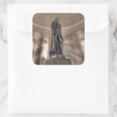 Sticker Carré Statue en bronze du mémorial Thomas Jefferson (Sac)