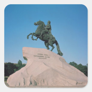 Sticker Carré Statue équestre de Peter I le grand, 1782
