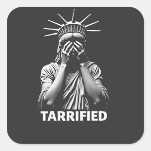 Sticker Carré Statue Liberty New York Amérique arrimée