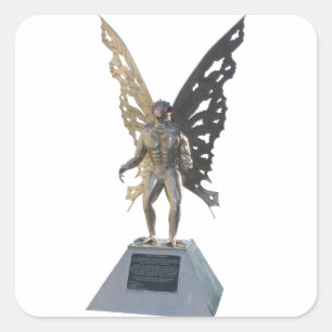 Sticker Carré Statue Mothman de Point Agréable Virginie-Occiden
