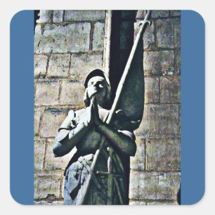 Sticker Carré Statue Notre Dame CB