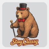 Sticker Carré Stay Classy (Devant)