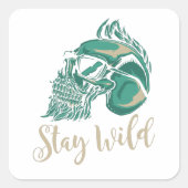 Sticker Carré Stay Wild (Devant)