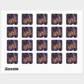 STICKER CARRÉ STEAMPUNK DOXIE (Feuille)