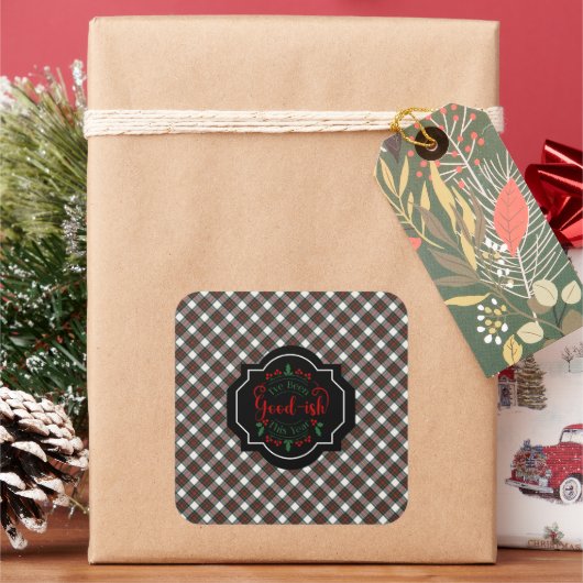 Sticker Carré Stewart Dress Modern Scottish Tartan Christmas (vacances)