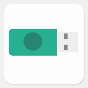 Sticker Carré Stick USB