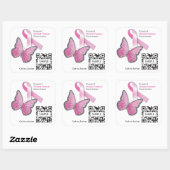 Sticker Carré Sticker2 Sensibilisation Modèle au cancer du sein (Feuille)