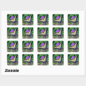 Sticker Carré Sticker-cadeau pour papillon à queue jaune (Feuille)