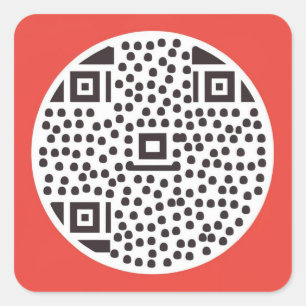 Sticker Carré "Stickers de code QR pour les traders : Connect & 