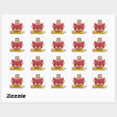 Sticker Carré Stickers/École 4e année (Feuille)