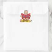 Sticker Carré Stickers/École 4e année (Sac)