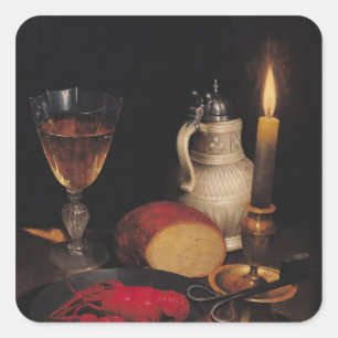 Sticker Carré Still Life, c.1630-35