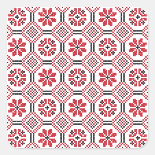 Sticker Carré Stitch (Devant)