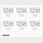 Sticker Carré Stock la Fête des mariées de cuisine Ustensiles de (Feuille)