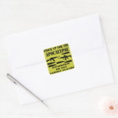 Sticker Carré Stock Pour L'Apocalypse Zombies Ne Commit Pas (Enveloppe)