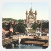 Sticker Carré Stockholm, Suède (Devant)