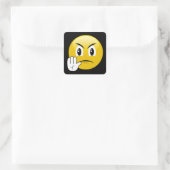 Sticker Carré Stop Hands Emoji (Sac)