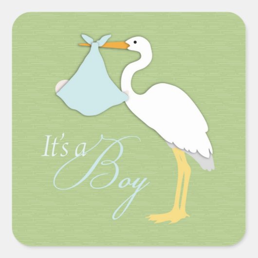 Sticker Carré Stork Boy (Devant)