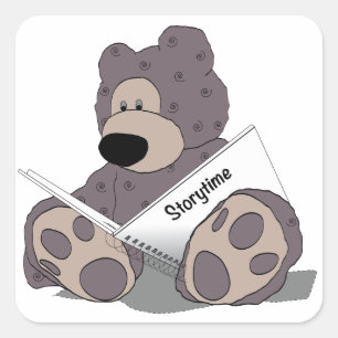 Sticker Carré Stortime Teddy Bear