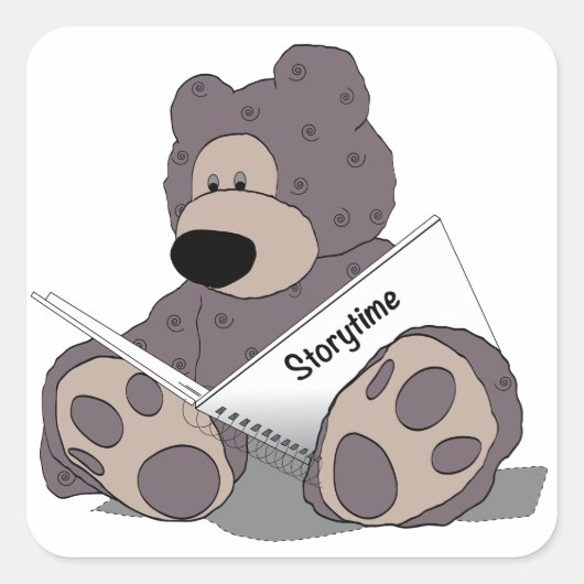 Sticker Carré Stortime Teddy Bear (Devant)