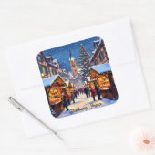 Sticker Carré Strasbourg, France Christmas   (Enveloppe)