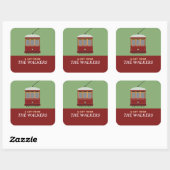 STICKER CARRÉ STREETCAR (ROUGE) (Feuille)