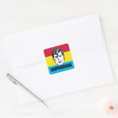 Sticker Carré Stripe Boy - Superman (Enveloppe)
